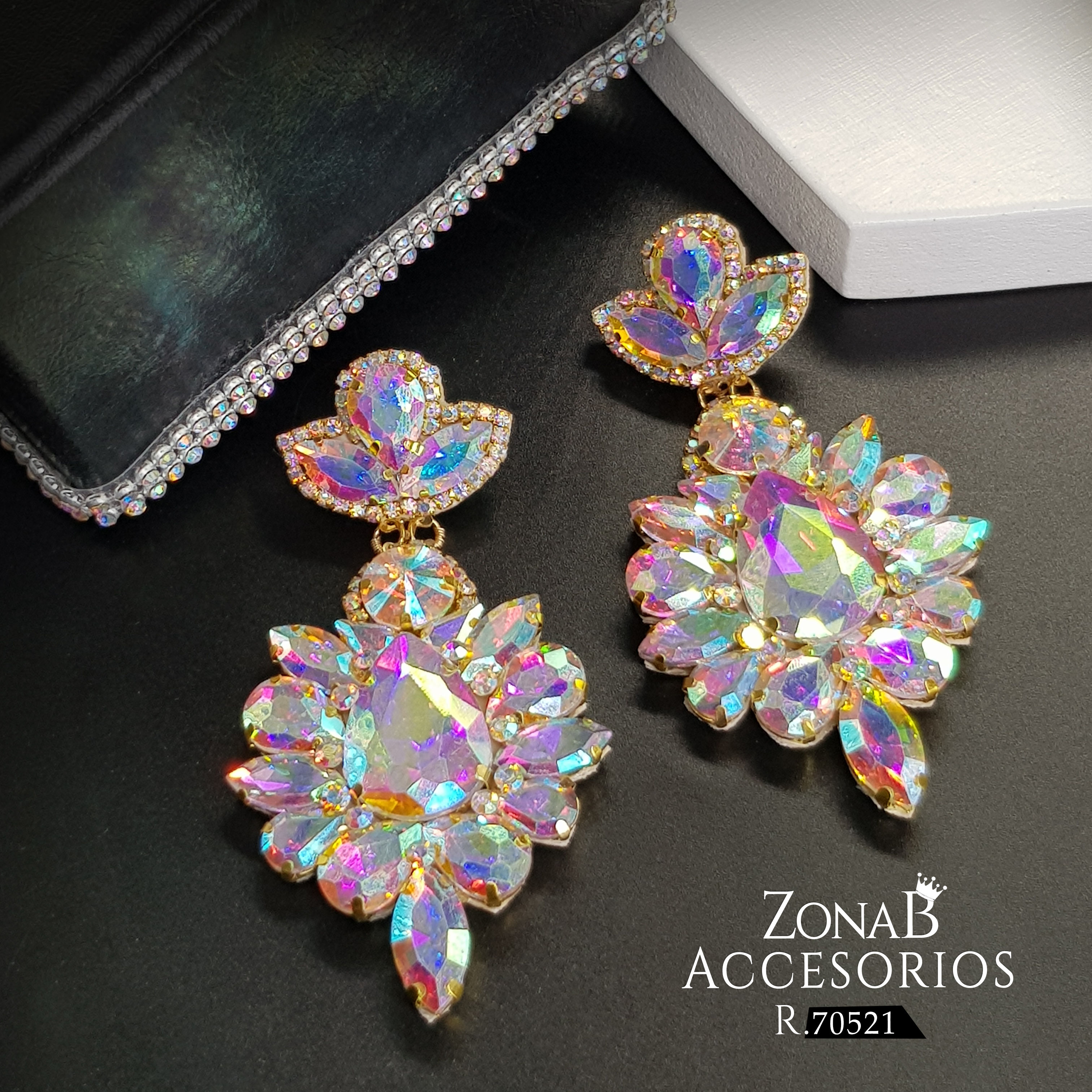 Zarcillos Elegantes R.70521 tornasol