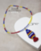 Collar Tricolor con Dije de Pez R.CC103