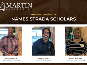 MARTIN UNIVERSITY NAMES STRADA SCHOLARS