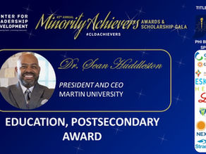 MARTIN UNIVERSITY’S HUDDLESTON RECEIVES CLD AWARD