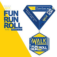 2018 Project Walk Fun Run & Roll Medal