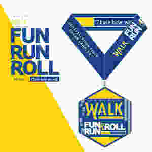 2018 Project Walk Fun Run & Roll Medal
