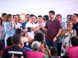 David inaugura nova unidade do Prato do Povo ao lado do novo aliado Saullo Vianna