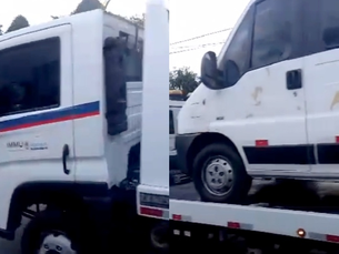 Transporte ilegal: ‘vans piratas’ são apreendidas pelo IMMU no Distrito Industrial