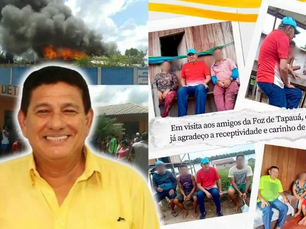 Ex-prefeito que teve casa incendiada pela população quer voltar a comandar Tapauá