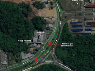 Governo do Amazonas constrói retornos para facilitar o tráfego na avenida do Turismo