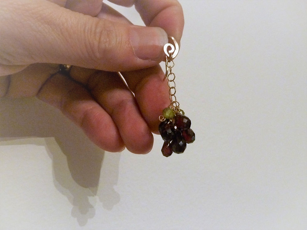 Thumbnail: Natural Garnet drops