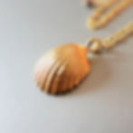 תליון צדף 14 קראט זהב