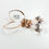 Thumbnail: Rose Gold-Concave Crystal Natural Quartz-Rose Gold Fill Hoop Earrings