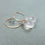 Thumbnail: Rose Quartz Briolette-14k Rose Gold Fill-Contemporary Hoop Dangle Earrings