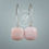 Thumbnail: natural pink opal sterling silver contemporary earrings
