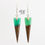 Thumbnail: Australian Chrysoprase-Sterling Silver Contemporary Dangle Earrings