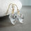 Thumbnail: 14k Quartz Pools of Light Inverted Teardrops-14k Solid Yellow Gold Earrings