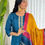 Thumbnail: Silk Peacock Blue Suit
