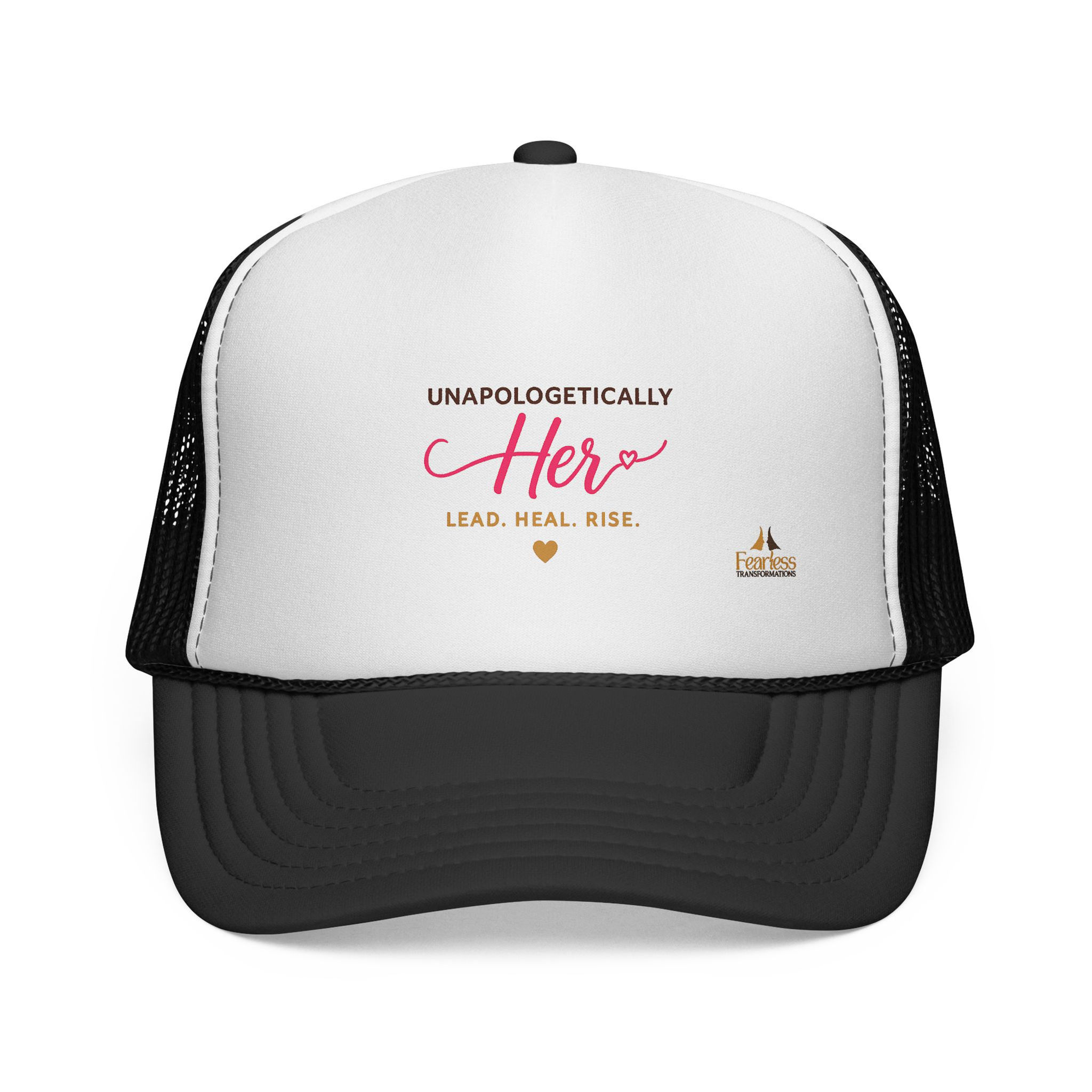 Unapologetically Her Trucker Hat — Lead Heal Rise (Women’s Empowerment)