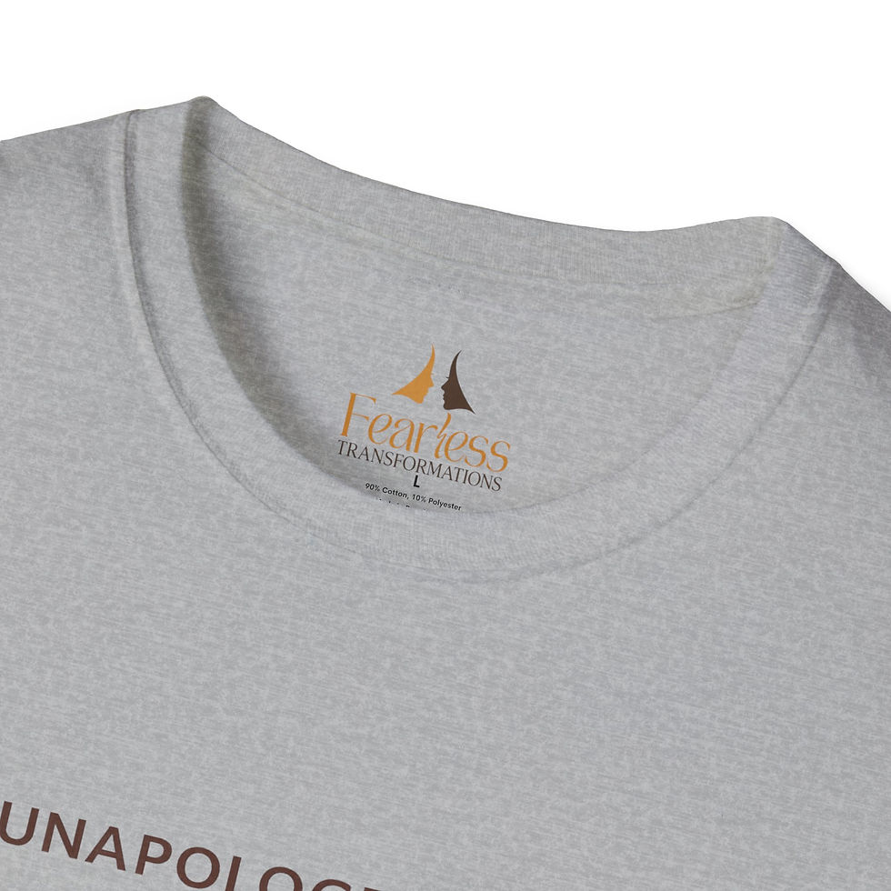 Thumbnail: Unapologetically Her T-Shirt — Feminine Inspirational Tee ("Lead • Heal • Rise")