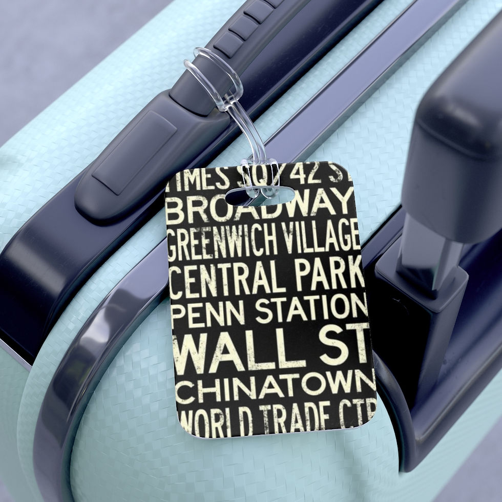 Thumbnail: Times Square, 42 St, Broadway, Greenwich Village - Bag Tag