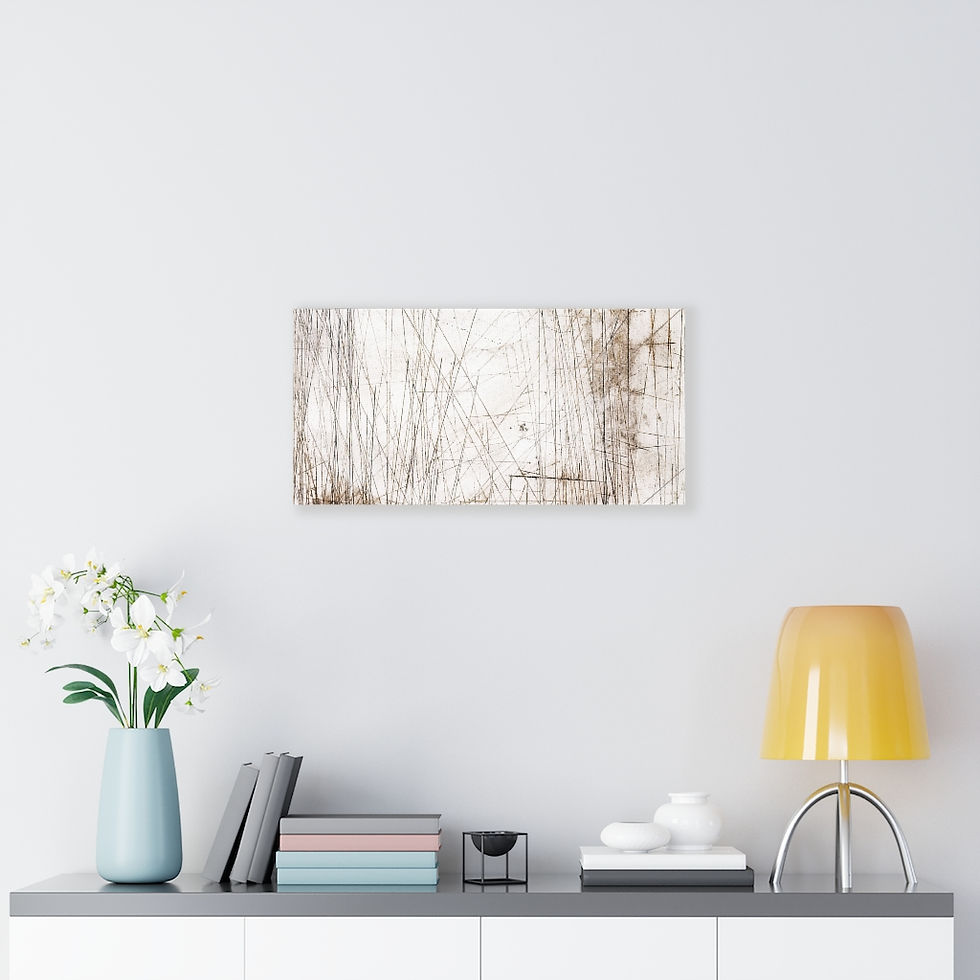 Thumbnail: Graphite Cloud Abstract - Canvas Gallery Wraps