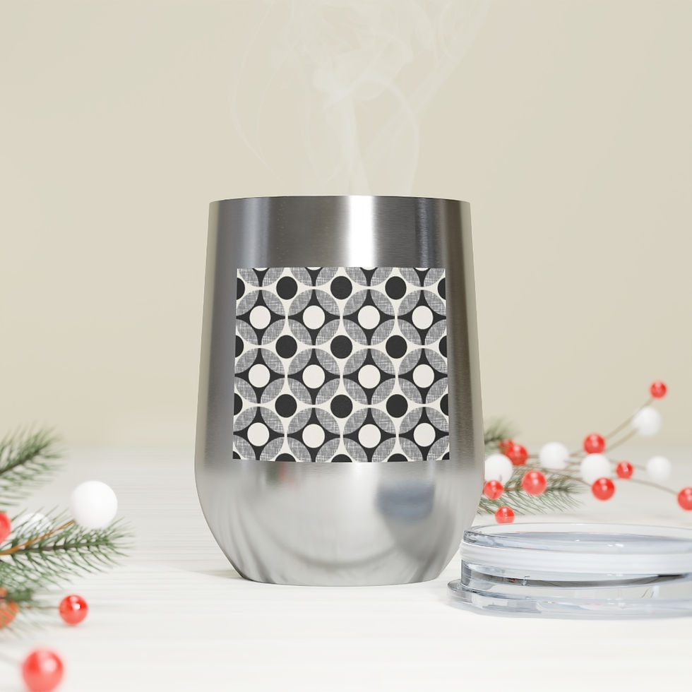 Thumbnail: White Crow Circles - 12oz Insulated Wine Tumbler