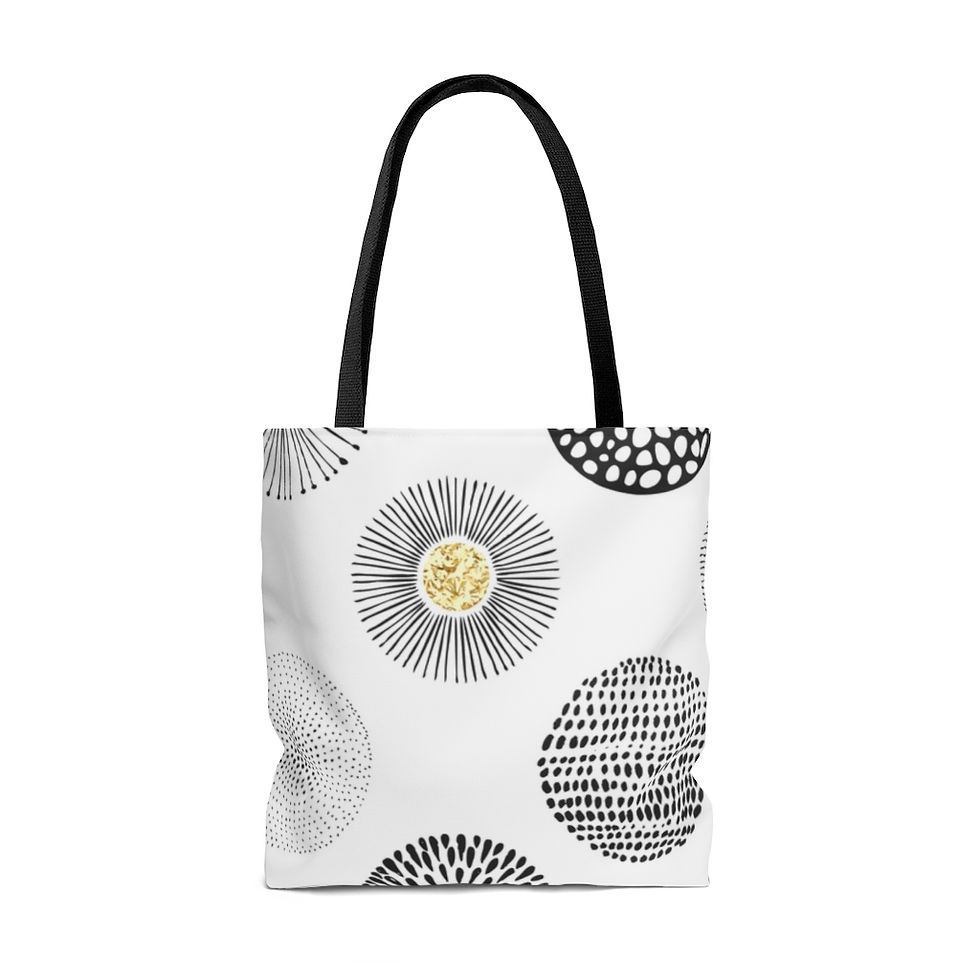 Thumbnail: Black Circle - Tote Bag