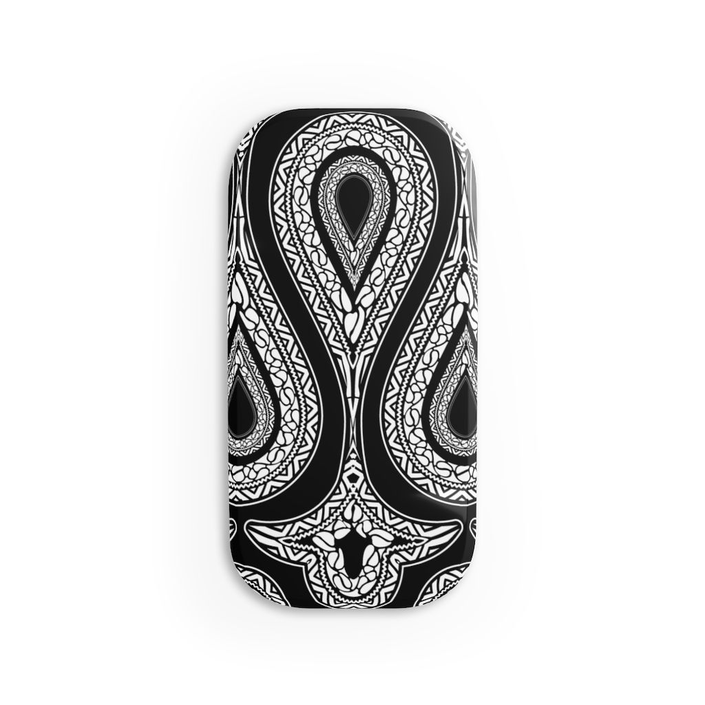 Black White Drop - Phone Click-On Grip