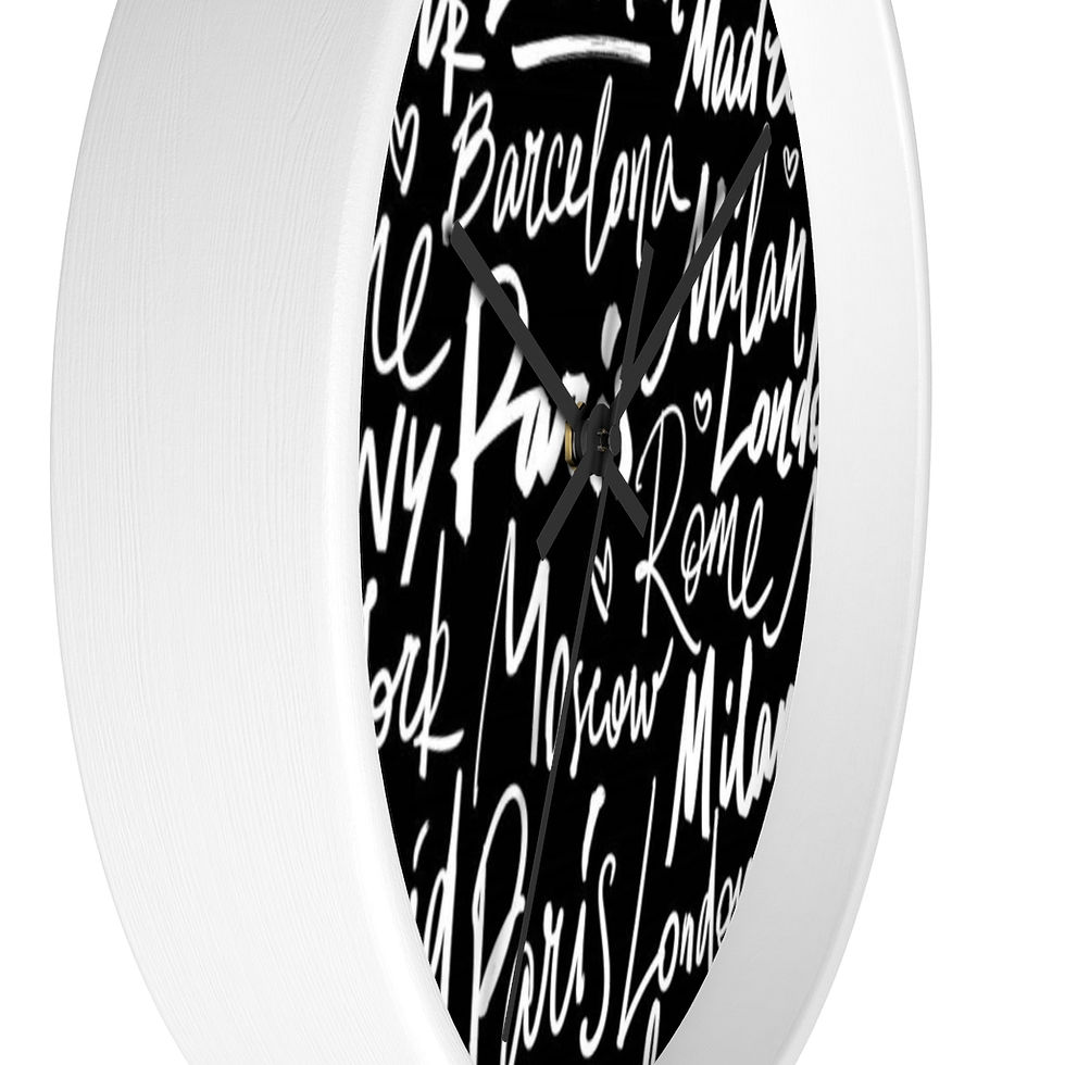 Thumbnail: Paris Script -Wall clock