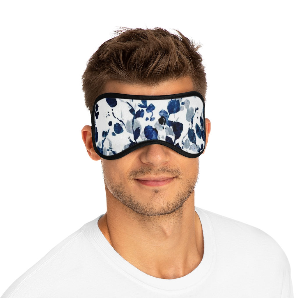Pigeon Prussian Blue Floral- Sleeping Mask