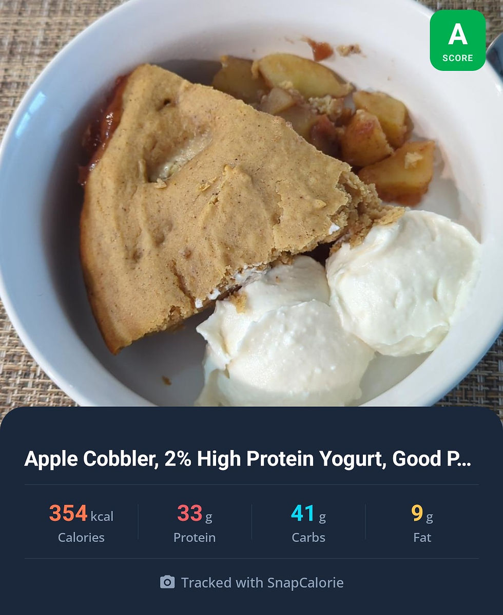 Protein Apple Cobbler