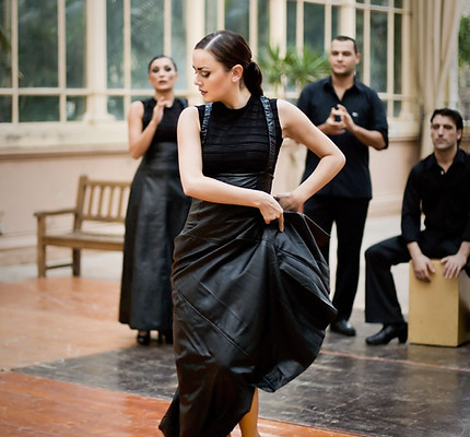 Flamenco Dancer in Black