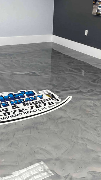 Epoxy and polyaspartic flake coating shop floor in Warwick NY