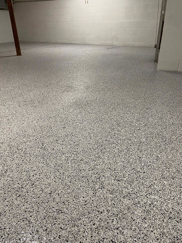 garage floor after epoxy coating in Wallkill NY