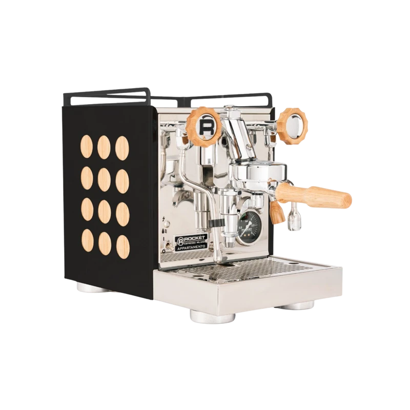 Rocket Appartamento 2.0 Black/Wood Espresso Makinesi