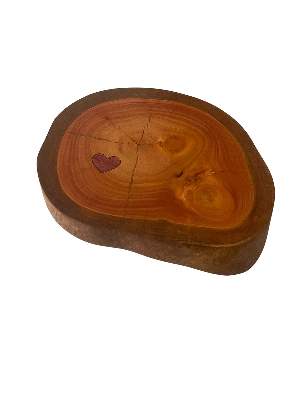 Bolacha de Eucalipto decorativa c/ coração