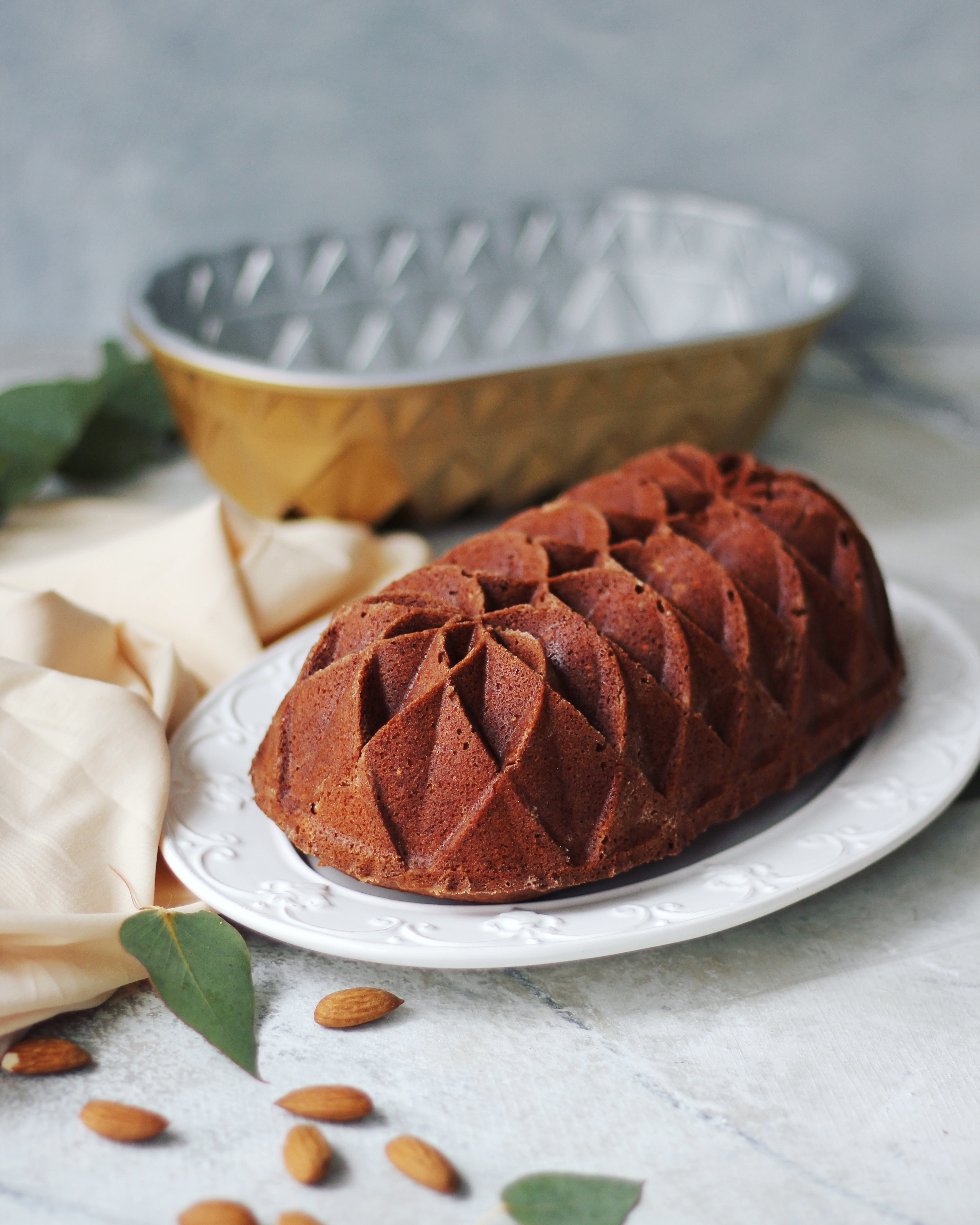 Budín de mascarpone y almendras