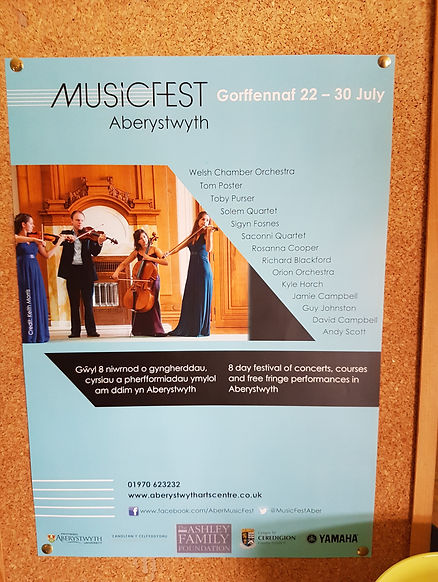 Aberystwyth. Festival. Poster.