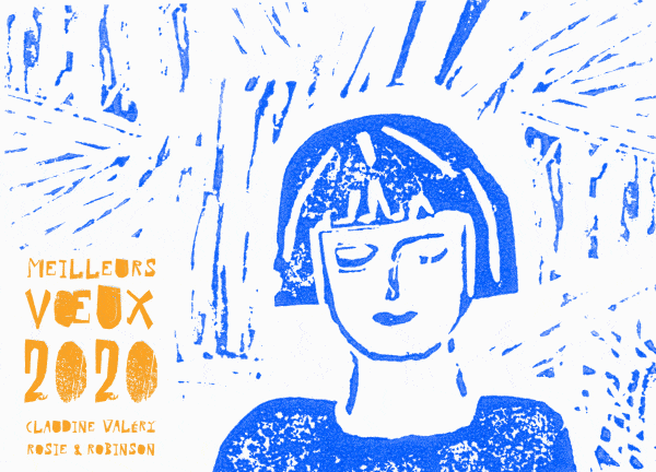 Voeux 2020 // Linogravure