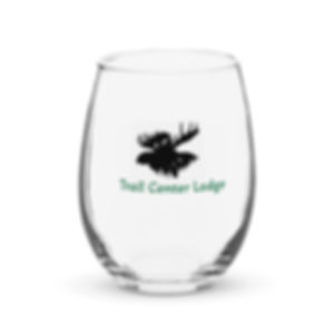 Stemless wine glass