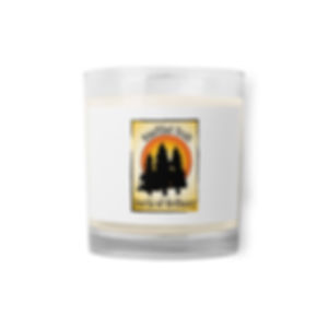 Glass jar soy wax candle