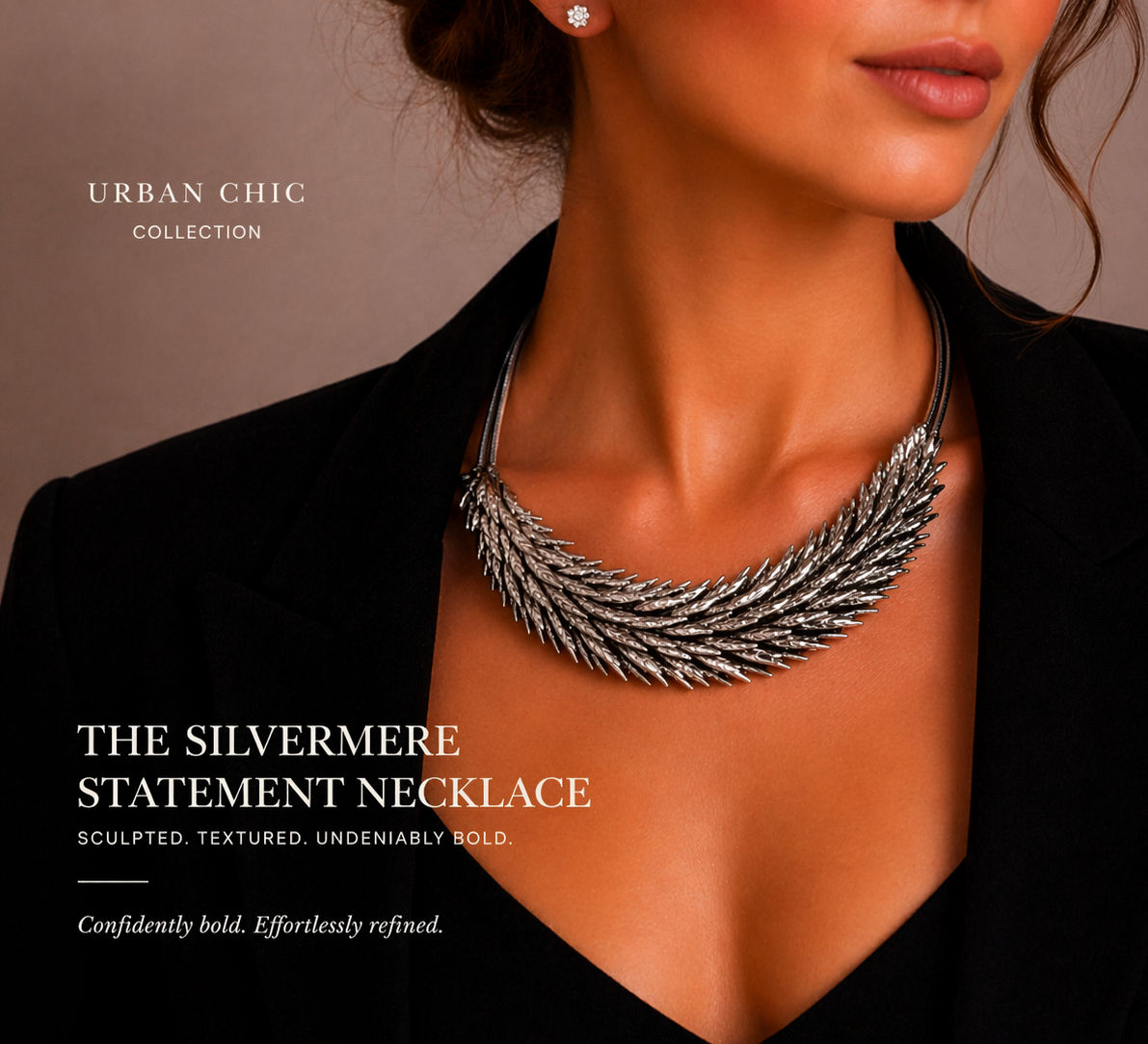 The Silvermere Statement Necklace