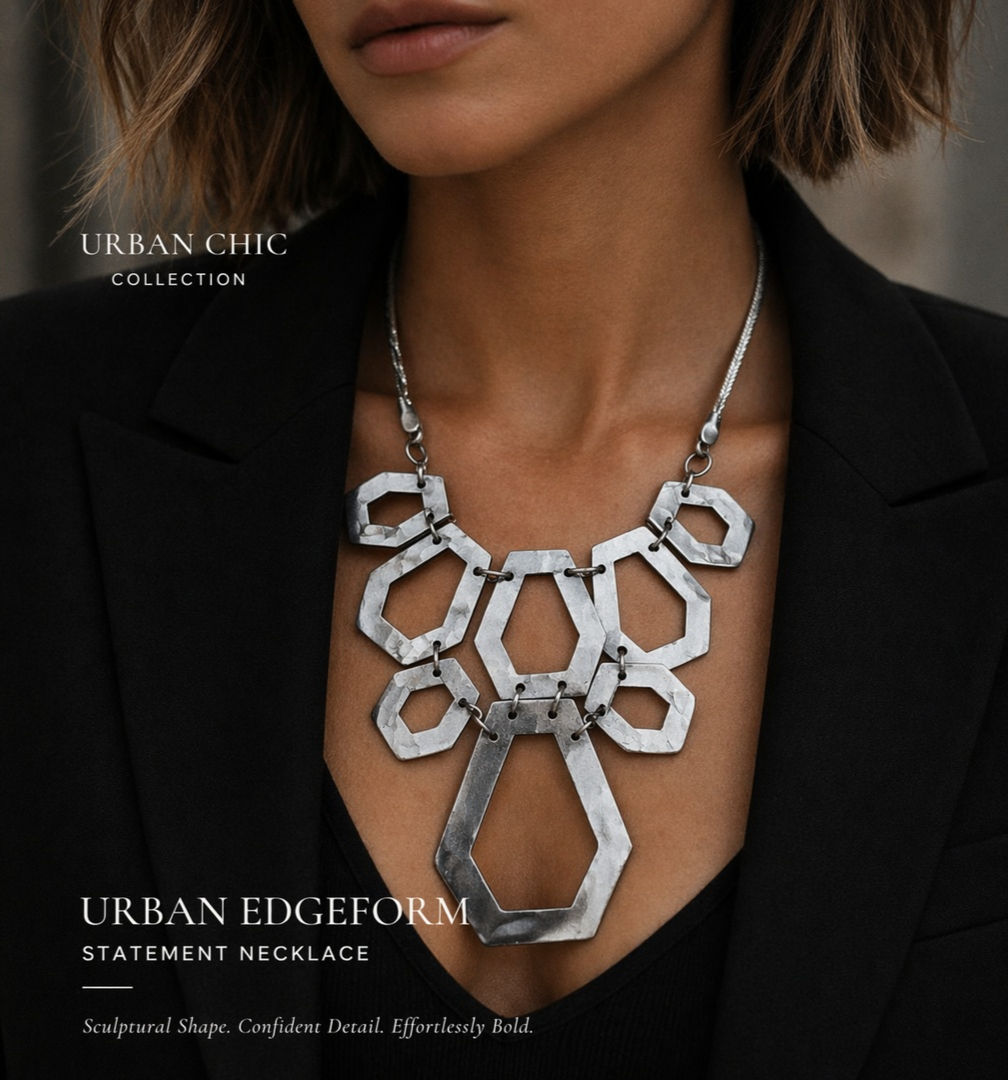 Urban Edgeform Statement Necklace