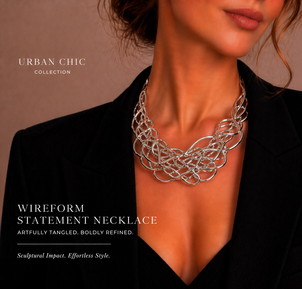 Wireform Statement Necklace