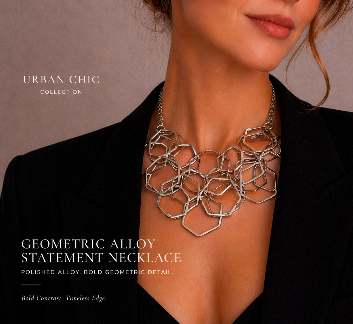 Geometric Alloy Necklace