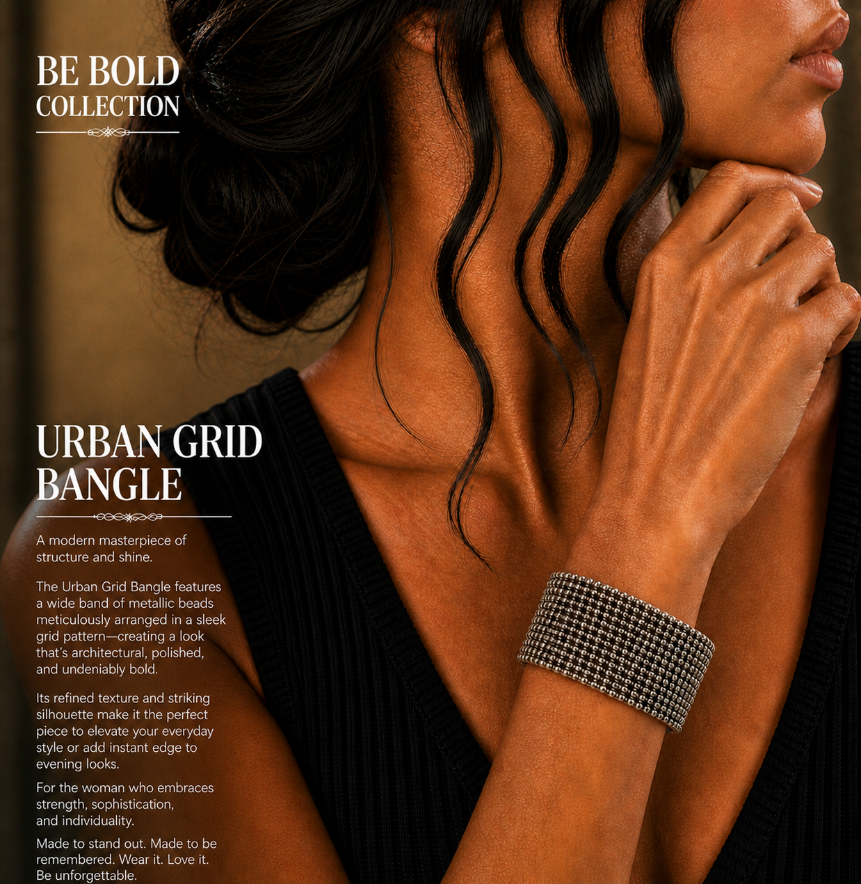Urban Grid Bangle