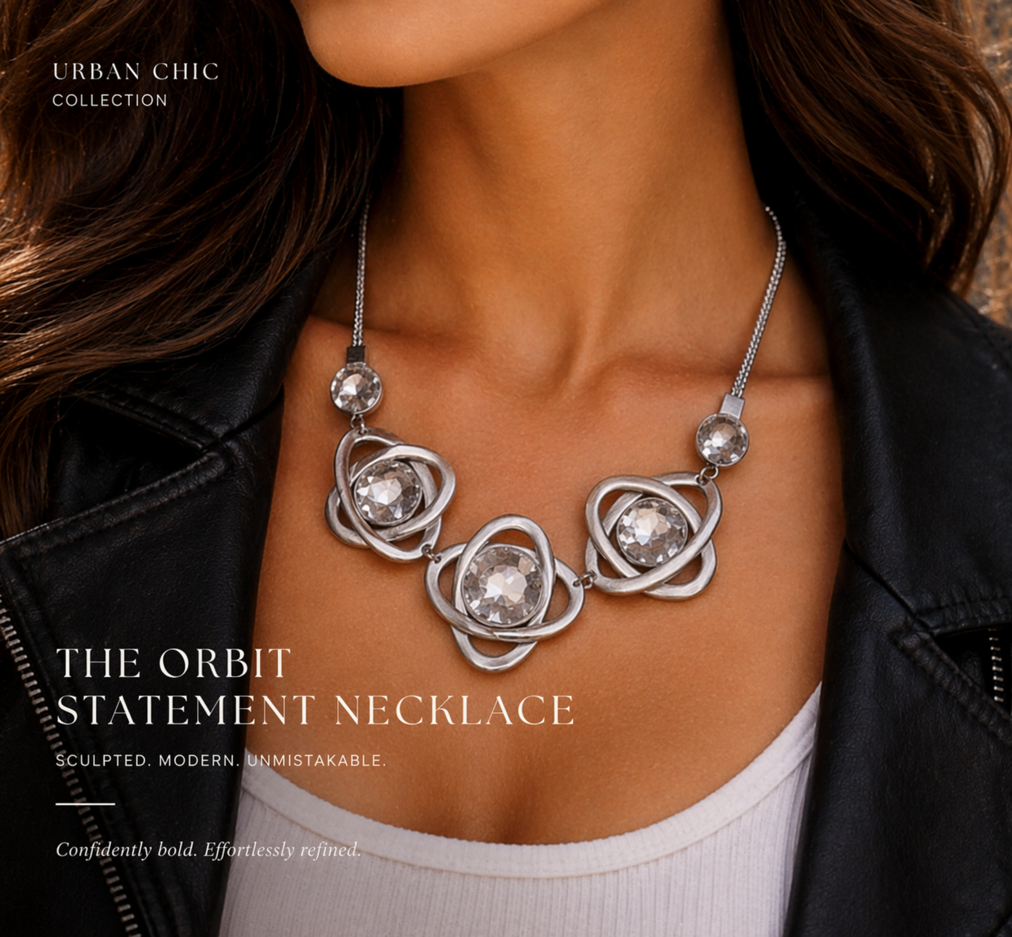 The Orbit Statement Necklace