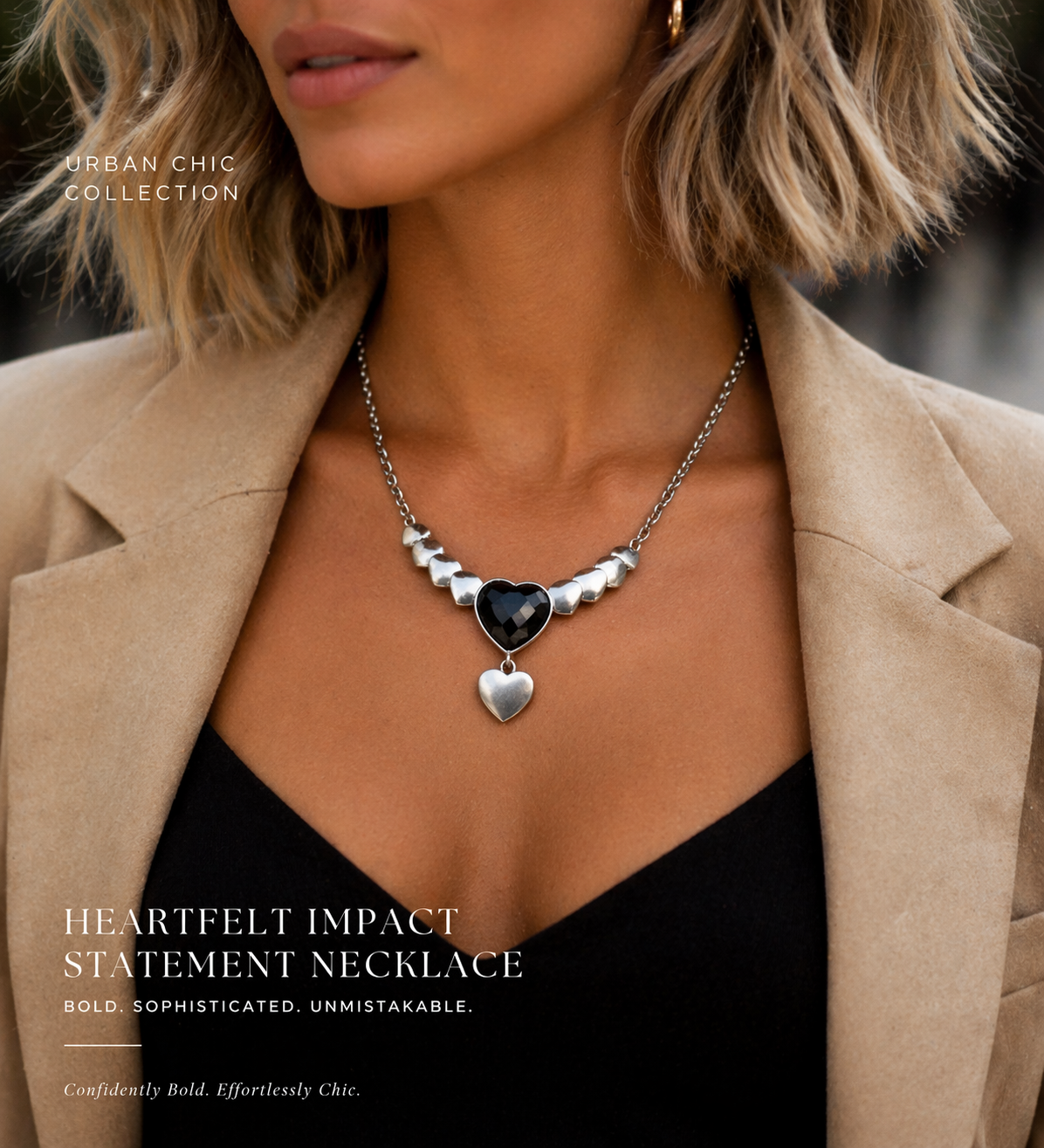 Heartfelt Impact Statement Necklace