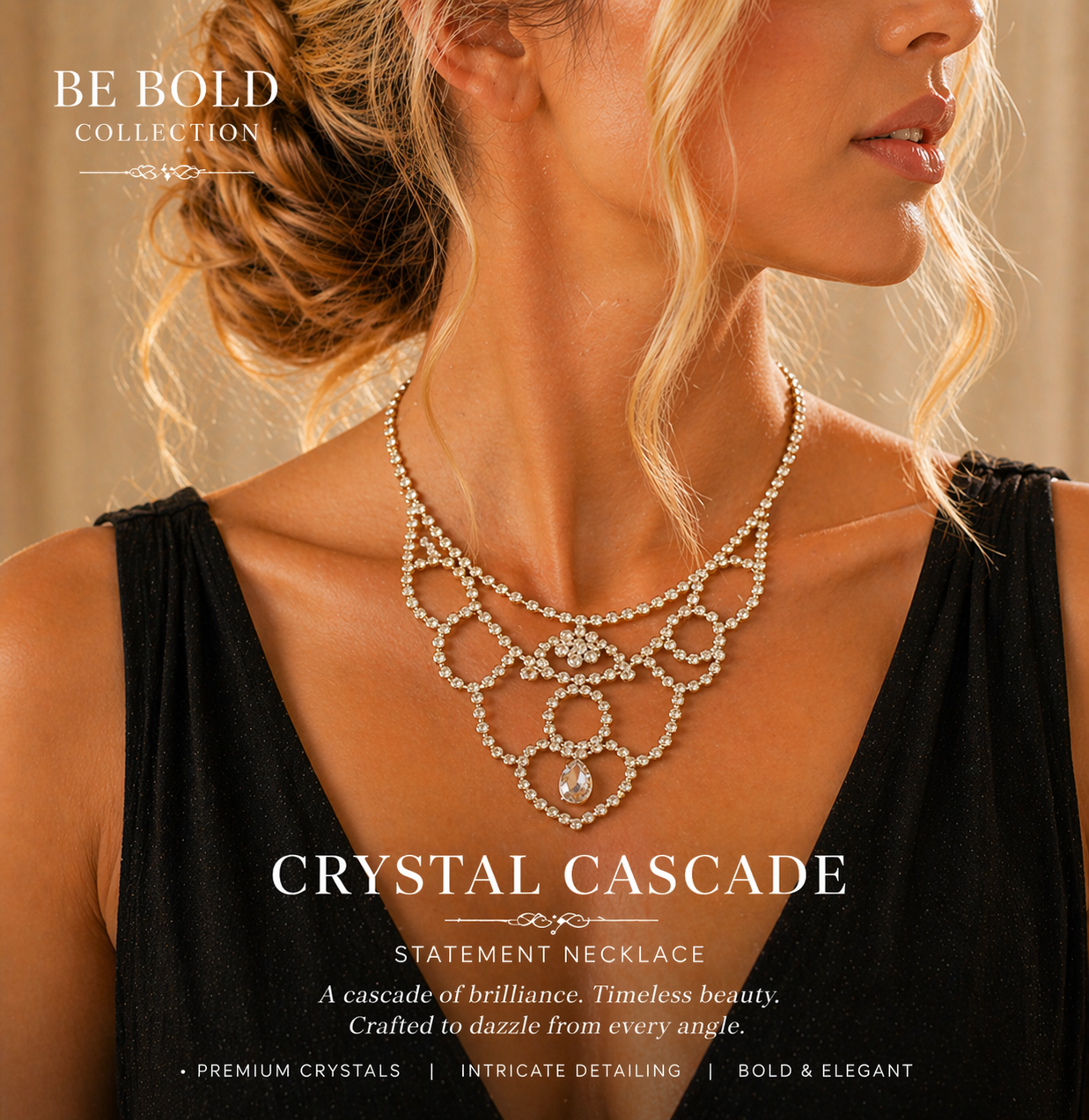Crystal Cascade Necklace