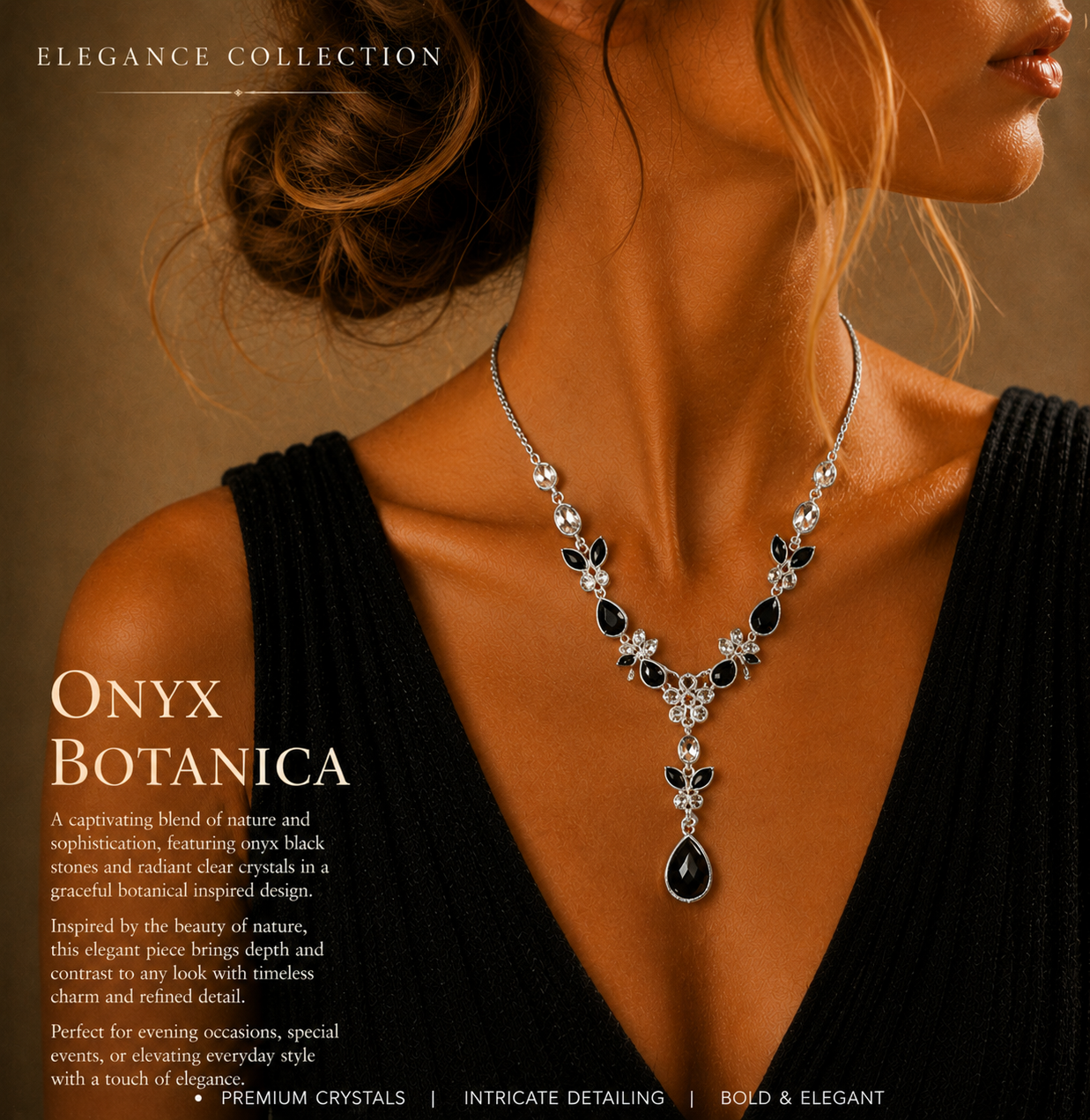 Onyx Botanica Necklace