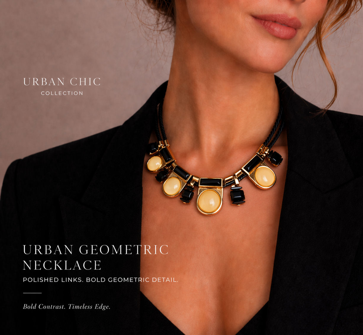 Urban Geometric Necklace