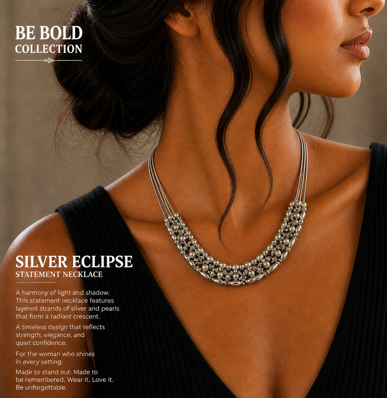 Silver Eclipse Necklace