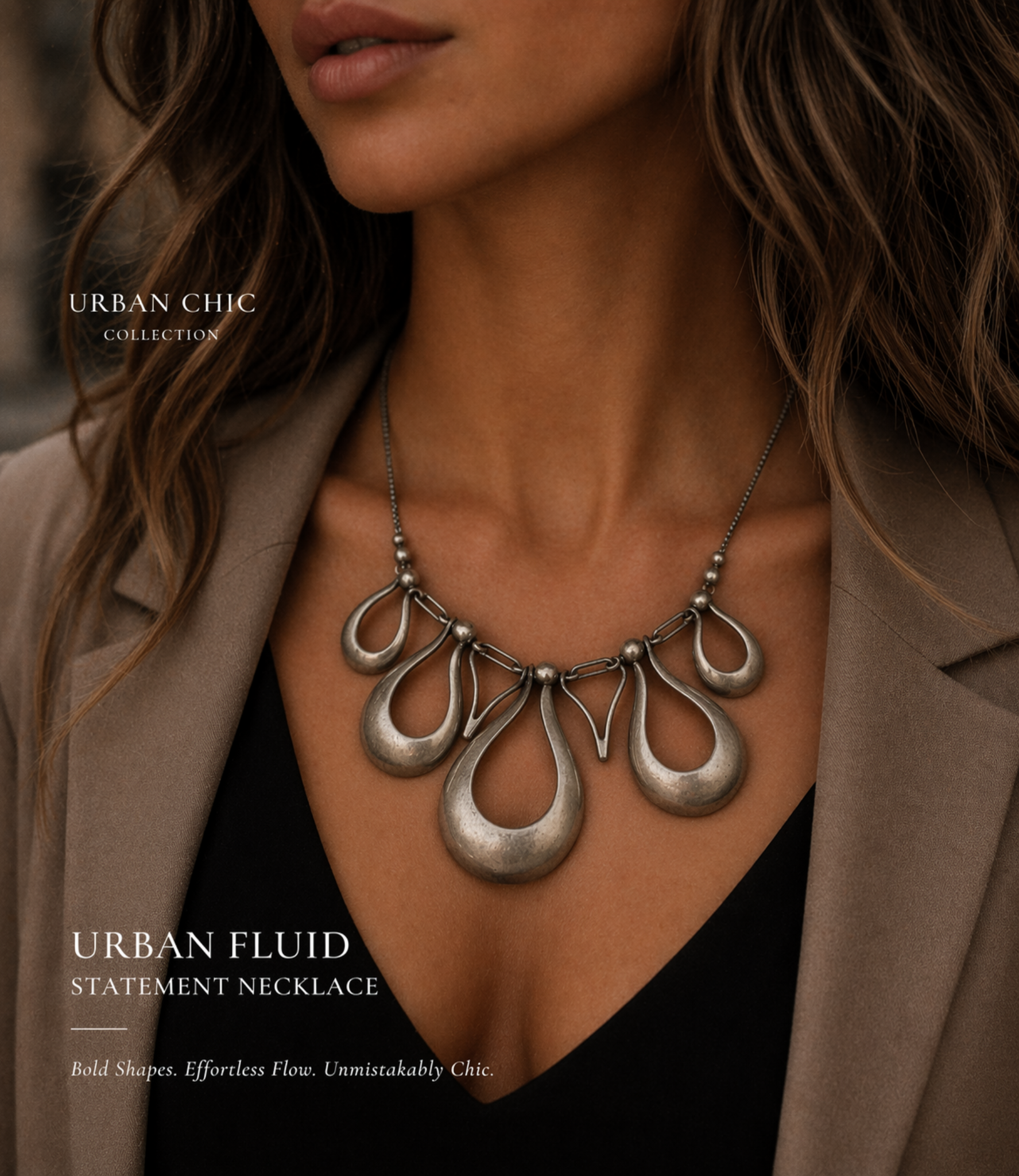 The Urban Fluid Statement Necklace